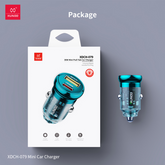 XUNDD XDCH-079 Car Charger Pull Tab PD 30W + QC3.0 Cigarette Lighter Adapter with Indicator Light -